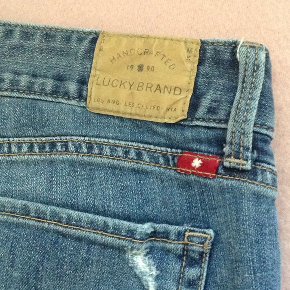 Lucky Brand Leyla Skinny Jeans, Distressed, Medium Wash, Sz 10/30 - Picture 13 of 16